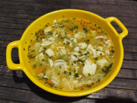 Мясо-Суп куриный с лапшой рисом и картофелем «Домашний» (сублимированный) 65г / 450 мл. ЛисаКормит